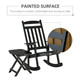 2-Piece Wood Bistro Set with Rocking Chair and Side Table product