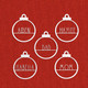 Personalized Name Christmas Ornament (5-Pack) product
