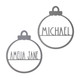 Personalized Name Christmas Ornament (5-Pack) product