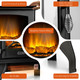 17-Inch Freestanding Electric Stove Fireplace Heater with 3-Side View product