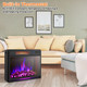 25-Inch Electric Freestanding & Recessed Fireplace with Remote product