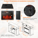 25-Inch Electric Freestanding & Recessed Fireplace with Remote product
