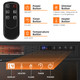 25-Inch Electric Freestanding & Recessed Fireplace with Remote product