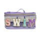 Clear Cosmetic Bag with Chenille Letters product