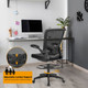 Height-Adjustable Drafting Chair with Flip-up Arms product
