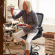 Height-Adjustable Drafting Chair with Flip-up Arms product