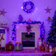 9-Foot Pre-Lit Halloween Garland with 50 Purple LED Lights product