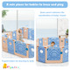 Babyjoy® Kids' 18-Panel Playpen Activity Center with Lockable Doors product