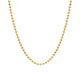 14K Yellow Gold Plated 925 Sterling Silver 2mm Bead Chain product