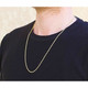 14K Yellow Gold Plated 925 Sterling Silver 2mm Bead Chain product