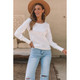 Women's Ribbed Bishop Sleeve Round Neck Top product