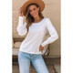 Women's Ribbed Bishop Sleeve Round Neck Top product