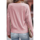 Women's Ribbed V-Neck Long Sleeve Top product