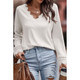 Women's Ribbed V-Neck Long Sleeve Top product