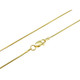 .925 Sterling Silver 18K Gold-Plated Italian-Made Octagon Mirror Snake Chain product