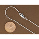 Italian-Made .925 Sterling Silver 1mm Round Snake Chain product