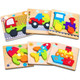 SKYFIELD 6-Piece Wooden Vehicle Puzzles – Montessori Learning (Assorted) product