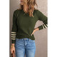 Women's Striped Sleeve Knit Sweater product
