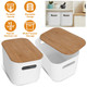 NewHome™ Storage Bin with Bamboo Lid (2-Pack) product