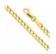 10K Solid Yellow Gold 2mm Cuban Chain product