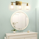3 or 4-Light Modern Bathroom Wall Sconce with Clear Glass Shade product