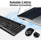 SIIG Standard Wireless Keyboard and 3-Button Wireless Mouse product