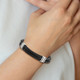 Stainless Steel and Braided Leather Bracelet product