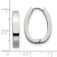 Polished Hinged Hoop Stainless Steel Earrings  product
