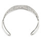 Flowered Stainless Steel Cuff Bangle Bracelet  product