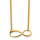 Stainless Steel Yellow IP-Plated Infinity Necklace  product