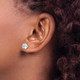 7mm Round CZ Stud Stainless Steel Earrings  product
