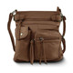 Super Soft Genuine Accent Top Belt Leather Crossbody Bag  product