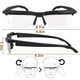Adjustable Focus Dial Vision Reading Glasses, 6D to +3D product