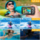 Underwater Cameras,4K Waterproof Digital Camera 48 MP Autofocus Function Selfie Dual Screens with 16X Digital Zoom Compact Portable 11FT Underwater Camera for Snorkeling,Waterproof,2 battery (Black) product