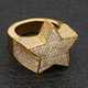 Hip Hop Luxury Iced Out Rhinestones Star Rings product