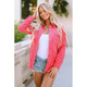 Women's Claire Buttoned Flap Pocket Corduroy Jacket product