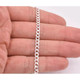 .925 Sterling Silver 4mm Italian Miami Cuban Curb Link Bracelet product