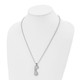 22-Inch Stainless Steel Pink Rose IP-Plated Necklace with CZ product
