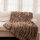 Cheer Collection® Faux Fur Bamboo Design Throw Blanket product