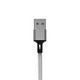 4-Foot 3-in-1 Nylon Braided Charging Cable - Lightning, USB-C, Micro-USB (1- to 5-Pack) product