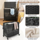 110L 2-Section Laundry Hamper with 2 Removable & Washable Liner Bags product