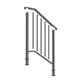Outdoor 2- or 3-Step Wrought Iron Handrail product
