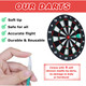 Safe Plastic Dartboard Set Soft Tip Darts  product