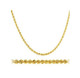 14k Solid Gold Diamond Cut Rope Chain Necklace product