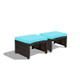 Patio Rattan Ottomans with Soft Cushion for Patio and Garden (2-Pack) product