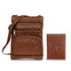 Leather Crossbody Bag with CDC Passport Holder (5 Colors) product