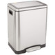 30L Dual Bin Stainless Steel Trash Can by Amazon Basics®, C-10049FM-30L product