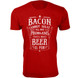Men's Bacon and Beer Humor T-shirts product