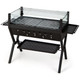 Stainless Steel BBQ Charcoal Grill with Wind Guard & Seasoning Racks product