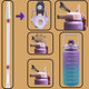 3-Piece Sports Water Bottle with Motivational Time Marker product